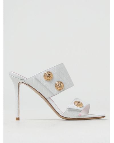 Balmain Heeled Sandals - White