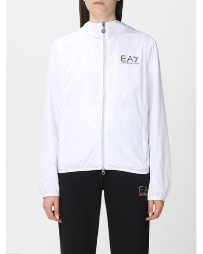 White EA7 Jackets for Women | Lyst