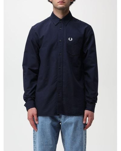 Fred Perry Chemise - Bleu