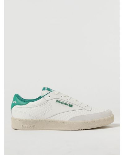 Reebok Club C Sneakers In Worked Leather - White