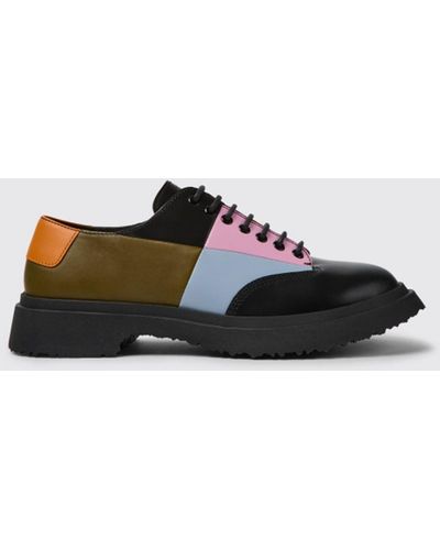 Camper Twins Lace-up Shoes In Leather - Multicolor