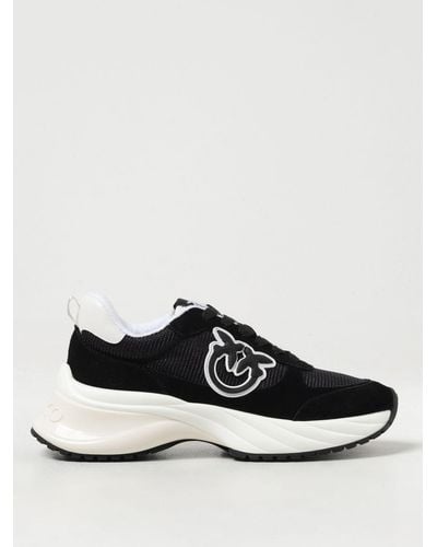 Pinko Love Birds Lace-up Sneakers - Black