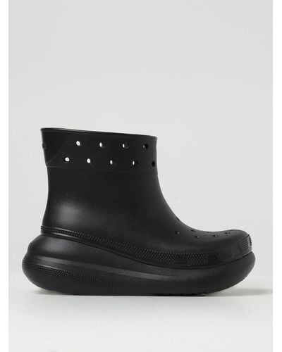 Crocs™ Flat Ankle Boots - Black