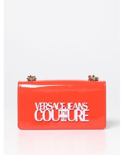 Versace Bag In Patent Leather - Red