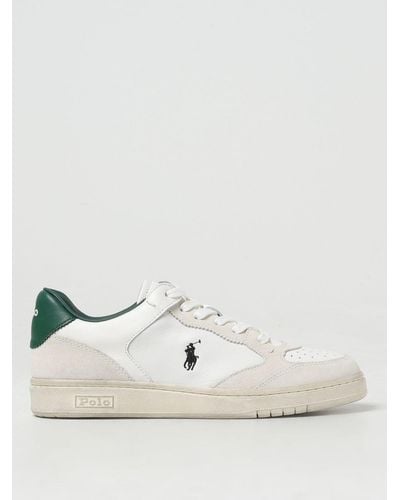 Polo Ralph Lauren Sneakers in pelle - Neutro