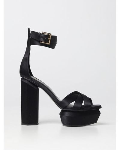 Balmain Heeled Sandals - Black
