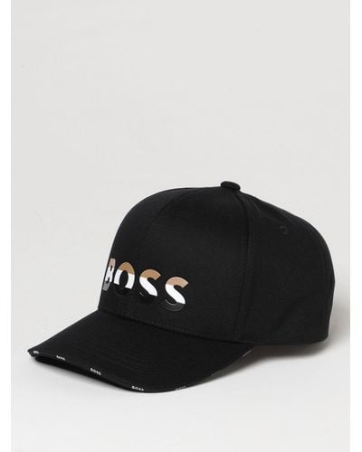 BOSS Cappello in cotone - Nero