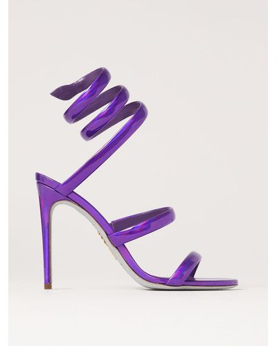 Purple Rene Caovilla Flats and flat shoes for Women | Lyst