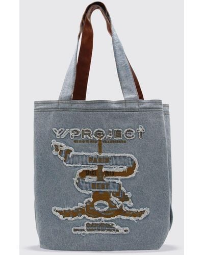 Y. Project Tote Bags - Blue