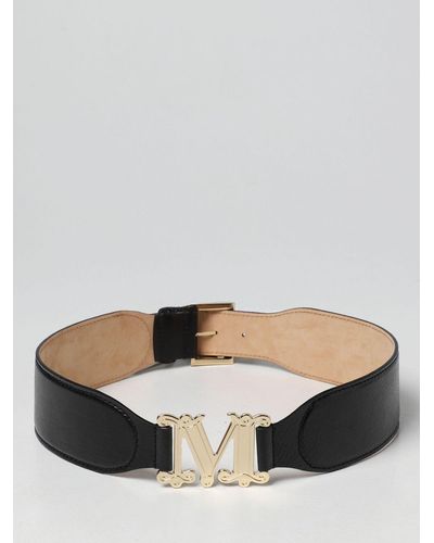 Max Mara Leather Belt - Black