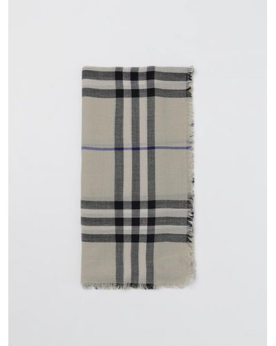 Burberry Sciarpa Check in lana jacquard - Grigio