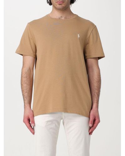 Polo Ralph Lauren T-shirt in jersey con ricamo - Neutro