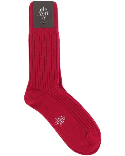 Eleventy Chaussettes homme - Rouge