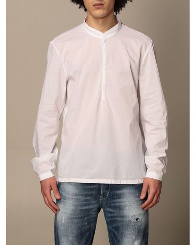 Dondup Shirt With Mandarin Collar - Pink