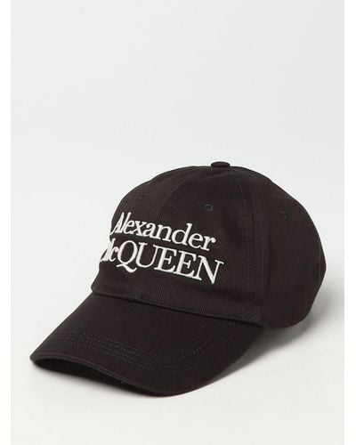 Alexander McQueen Hat In Cotton - Black