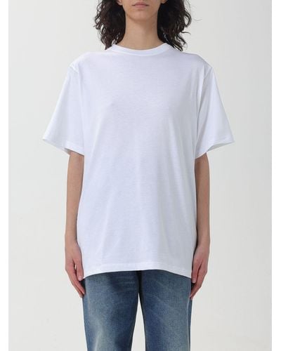 DISCLAIMER T-shirt oversize con strass - Bianco