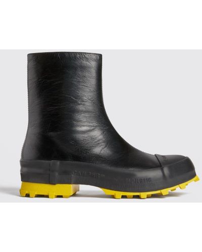 CAMPERLAB Traktori Leather Ankle Boot - Black