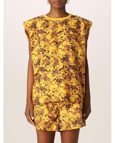 Remain Floral Patterned Top - Yellow