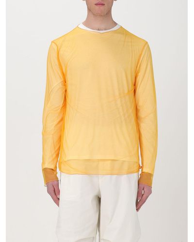 Jil Sander T-shirt layered in tulle - Giallo