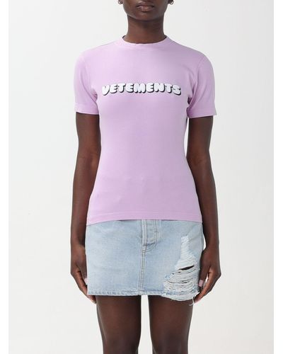 Vetements T-shirt in jersey stretch - Viola