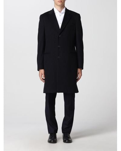 Giorgio Armani Giorgio Ari Classic Cashmere Coat - Black