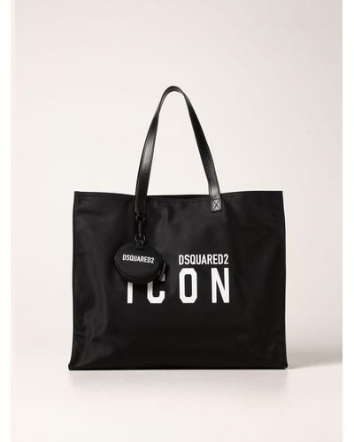 DSquared² Nylon Bag With Icon Logo - Black