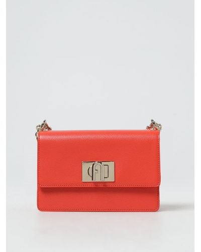 Furla 1927 Bag In Grained Leather - Red