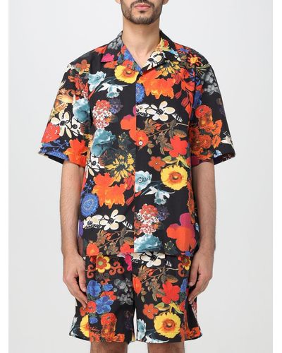 Moschino Camicia in cotone con stampa floreale - Multicolore