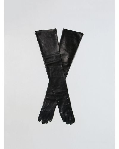 Maison Margiela Guanti Four Stitches in nappa - Nero