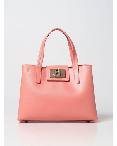 Furla Bag In Micro-grained Leather - Red