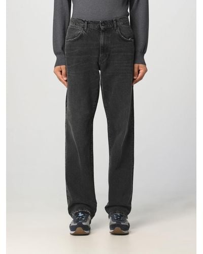 AMISH Jeans in denim washed - Nero