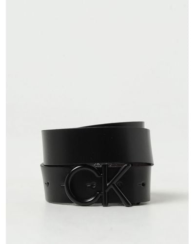 Calvin Klein Cintura reversibile in pelle sinteitca - Nero