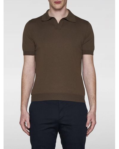 Tagliatore Polo Shirt - Brown