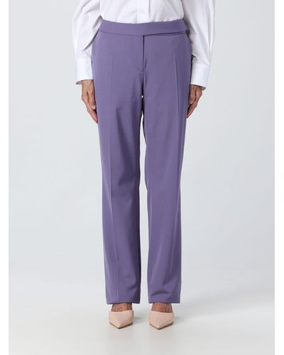 Stella McCartney Wool Blend Trousers - Purple