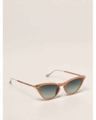 Kyme Sunglasses In Acetate And Metal - Natural