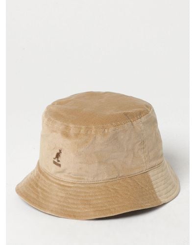 Kangol Cappello in velluto a costine con logo - Neutro