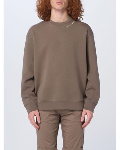 Emporio Armani Sweatshirt In Cotton Blend - Brown