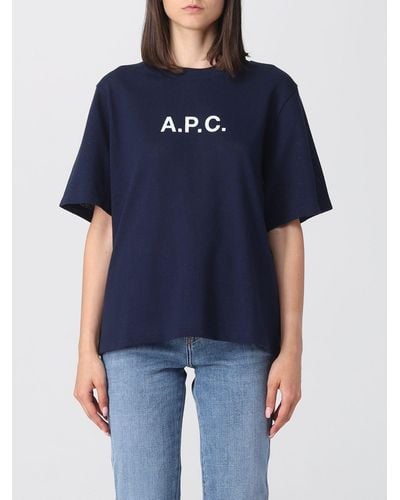 A.P.C. Camiseta - Azul
