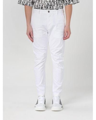 DSquared² Pantalon sexy chino en coton stretch - Blanc