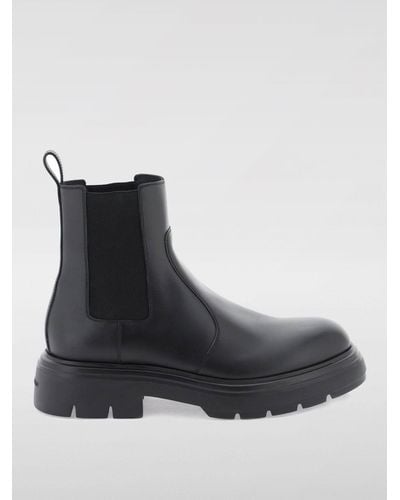 Ferragamo Leather Chelsea Boots - Black