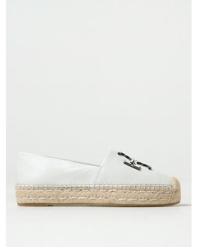 Tory Burch Ines Espadrilles In Leather - White