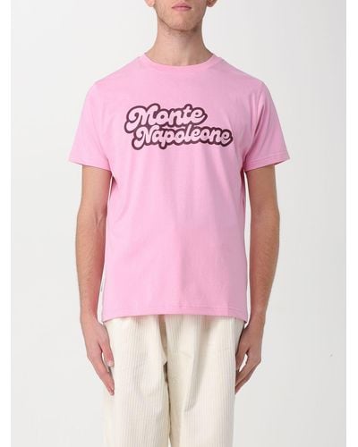 FAMILY FIRST T-shirt "Monte Napoleaone" in cotone - Rosa