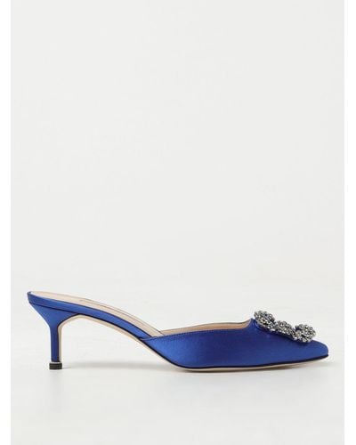 Manolo Blahnik High Heel Shoes - Blue