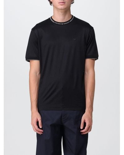 Emporio Armani T-shirt With Mini Logo - Black
