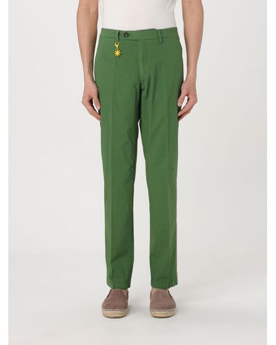 Manuel Ritz Pantalone in cotone - Verde
