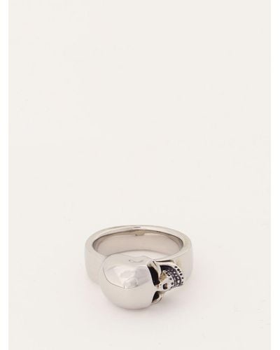 Alexander McQueen Ring In Brass - Natural