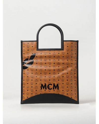 MCM Tote Bags - Brown