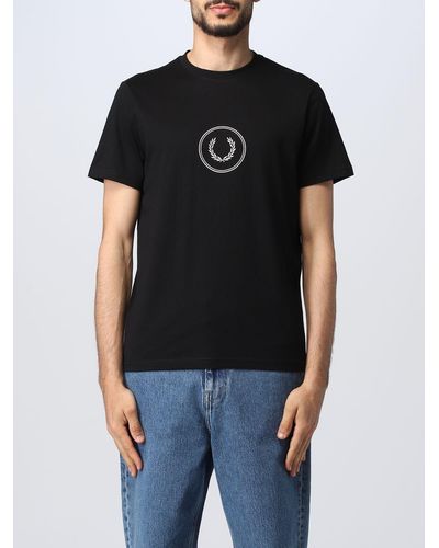 Fred Perry T-shirt in jersey - Nero
