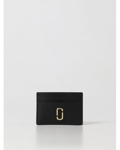 Marc Jacobs Credit Card Holder In Leather - White