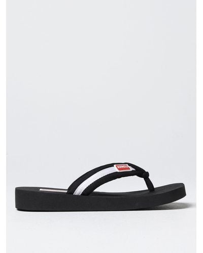 KENZO Flat Sandals - Black